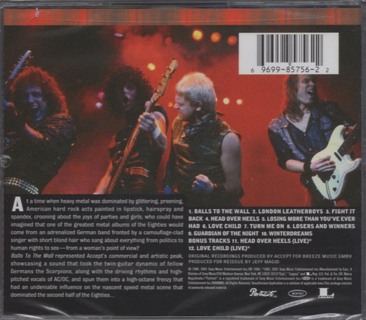 ACCEPT - BALLS TO THE WALL CD