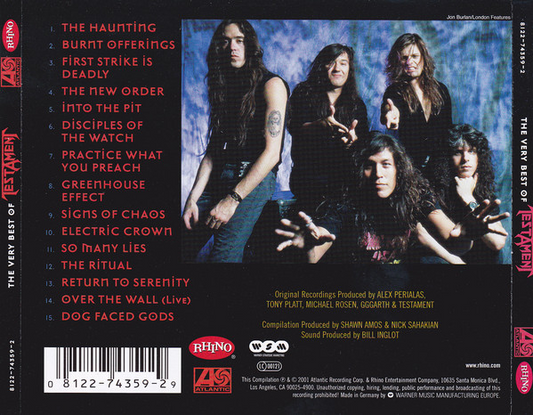 Testament – The Very Best Of Testament CD